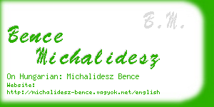 bence michalidesz business card